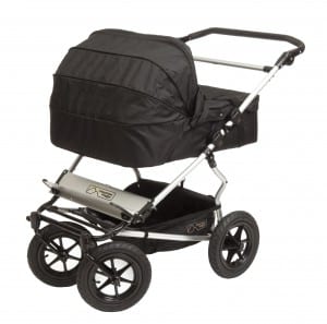 Twin Black Carrycot on Duo
