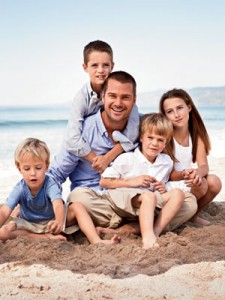 Chris O'Donnell with kids