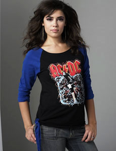 Rock Me Mama - AC/DC 3/4 length T