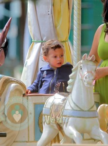 Max Anthony on the carousel