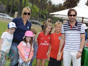 David Duchovny, Téa Leoni and kids Madelaine and Kyd