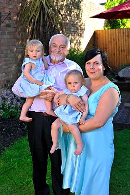 Richard and Lisa Rodden with daughters Ruby and Emily