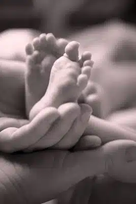 tiny baby's feet