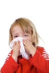 child with runny nose