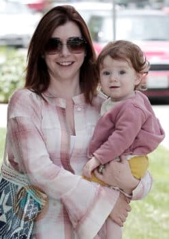 Alyson Hannigan and daughter Satyana