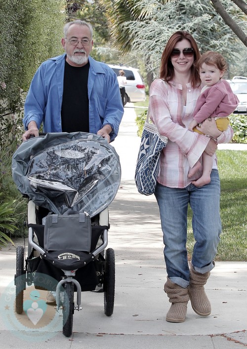 Alyson Hannigan and daughter Satyana