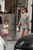 Jessica Alba and daughter Honor Marie in Paris