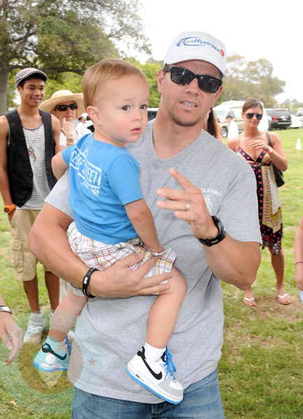 Mark Wahlberg with son Brendan