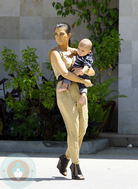 Kourtney Kardashian and Mason Disick