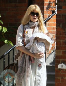 Claudia Schiffer and Baby Cosmina