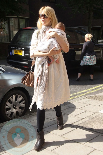 Claudia Schiffer and Baby Cosmina