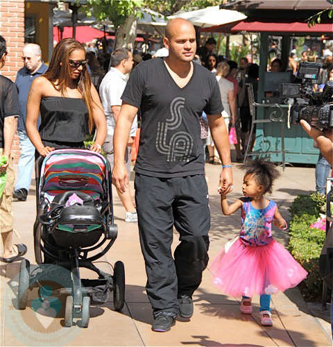 Melanie Brown Stephen Belafonte and Angel Iris Brown