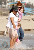 Marcia Cross with Eden and Savannah