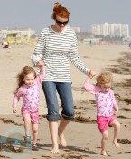 Marcia Cross with Eden and Savannah