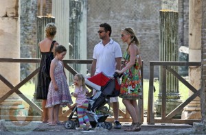 Jason Priestly with Wife Naomi and daughter Ava