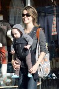 Keri Russell with son River