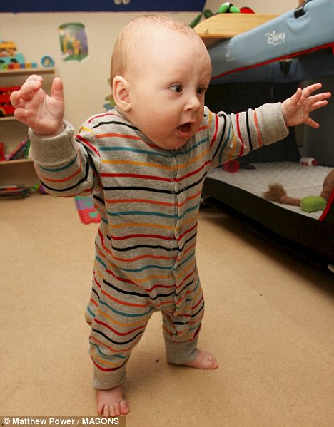 9 month old baby walking