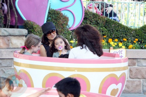 Salma Hayek and daughter Valentina and step-daughter Mathide Pinault 