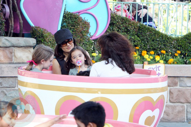 Salma Hayek and daughter Valentina and step-daughter Mathide Pinault