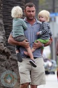 Liev Schreiber and sons Alexander and Sammy