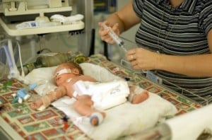 Premature Baby Receiving Care