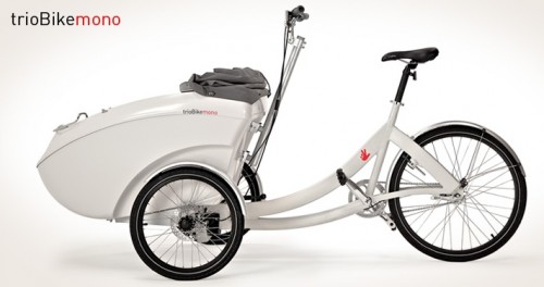 bike with carrier in front