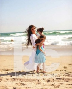 Soleil Moon Frye with daughters Jagger and Poet