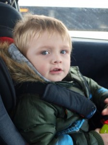 Child in a carseat