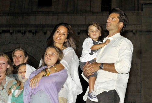 Brooke Burke, David Charvet with kids Shaya, Neriah and Sierra