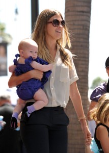 Rhea Durham  with daughter Grace