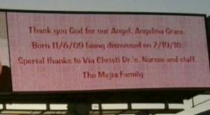 Billboard Thank you Via Christie Hospital