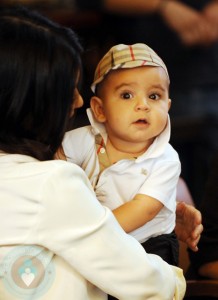 Kourtney Kardashian holds son Mason Disick