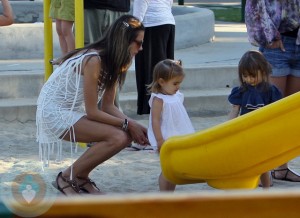 Alessandra Ambrosio and daughter Anja