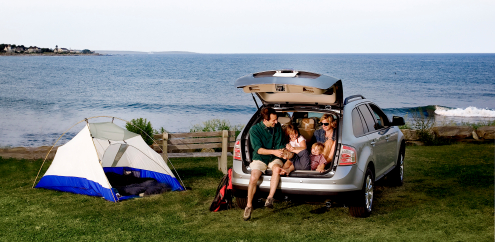 Family Enjoys the Outdoors