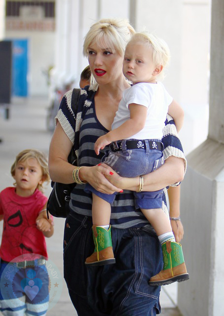 Gwen Stefani with sons Kingston and Zuma