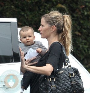 Gisele Bundchen and son Benjamin Brady