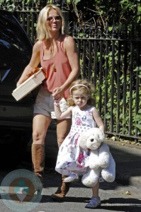 Geri Halliwell and daughter Bluebell