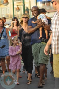 Heidi Klum and Seal with Leni and Lou