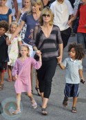 Heidi Klum with Leni and Henry