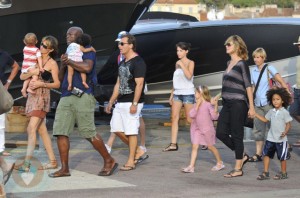 Heidi Klum and Seal with their 4 kids Leni, Henry, Johan and Lou