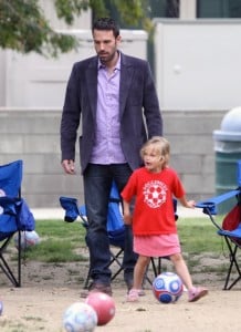 Ben Affleck with daughter Violet
