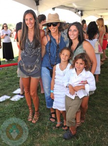 Donna Karan and family