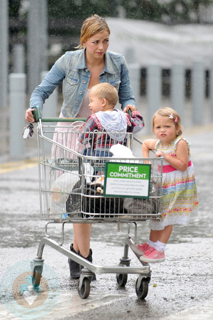 Charlotte Church with daughter Ruby and son Dexter