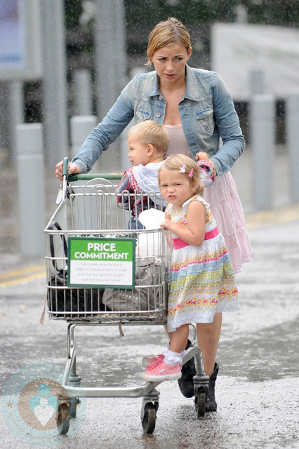 Charlotte Church with daughter Ruby and son Dexter