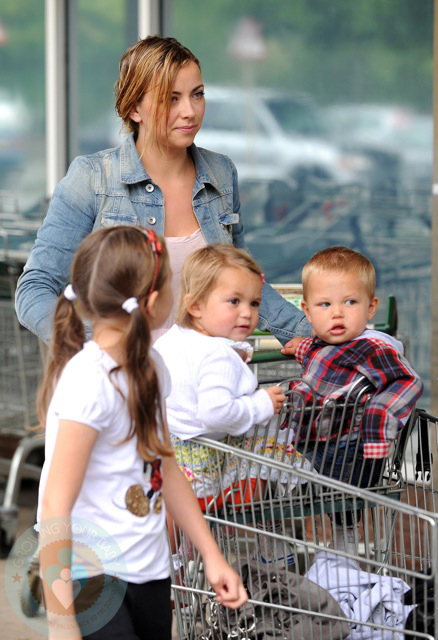 Charlotte Church with daughter Ruby and son Dexter