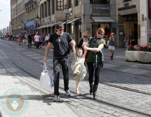 Milla Jovovich, daughter Ever and husband Paul Anderson