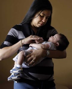 Vera Delgado and son Mario Viera