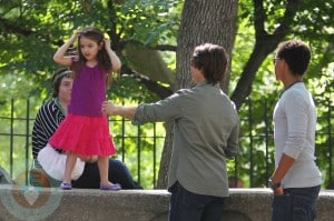 Tom Cruise with Suri, Isabella and Connor