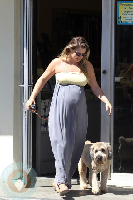 Ali Larter and her newly groomed dog!