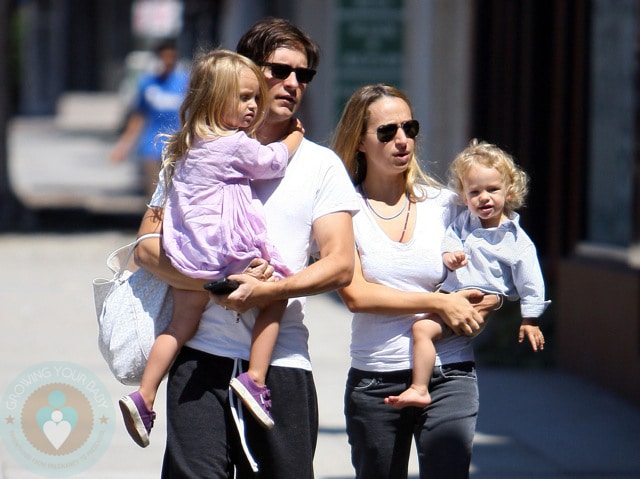 Tobey Maguire with Family